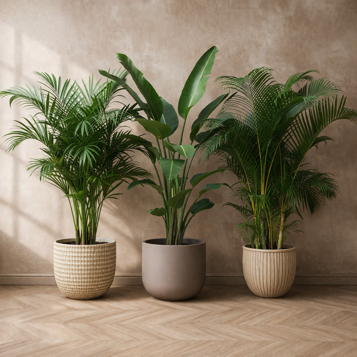 Combi deal XXL- Kentia, Strelitzia Augusta multi stam, Areca