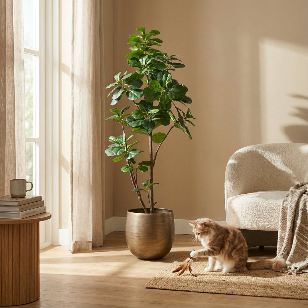 Ficus lyrata artificiel ramifié - 150cm - Figuier lyre