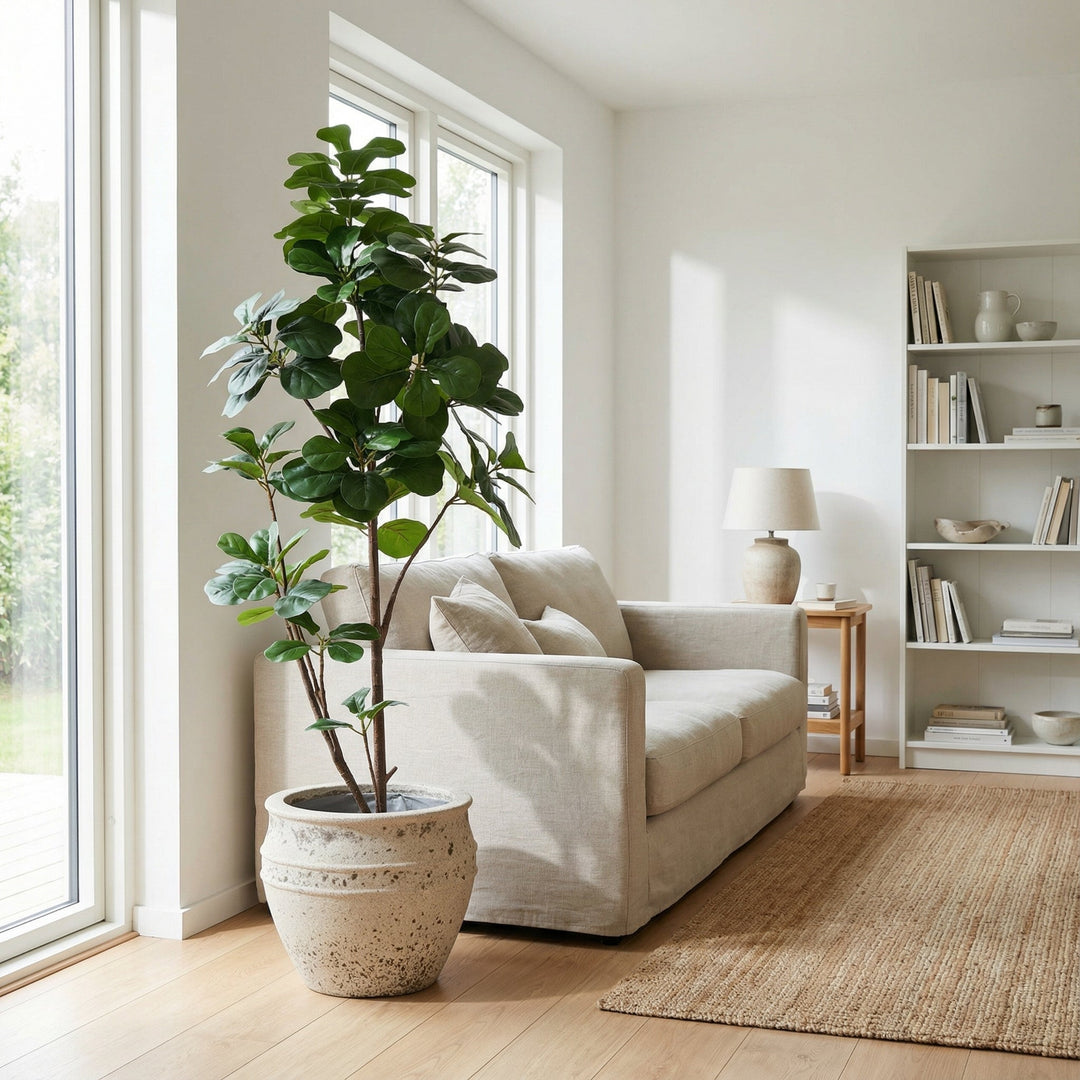 Ficus lyrata artificiel ramifié - 150cm - Figuier lyre