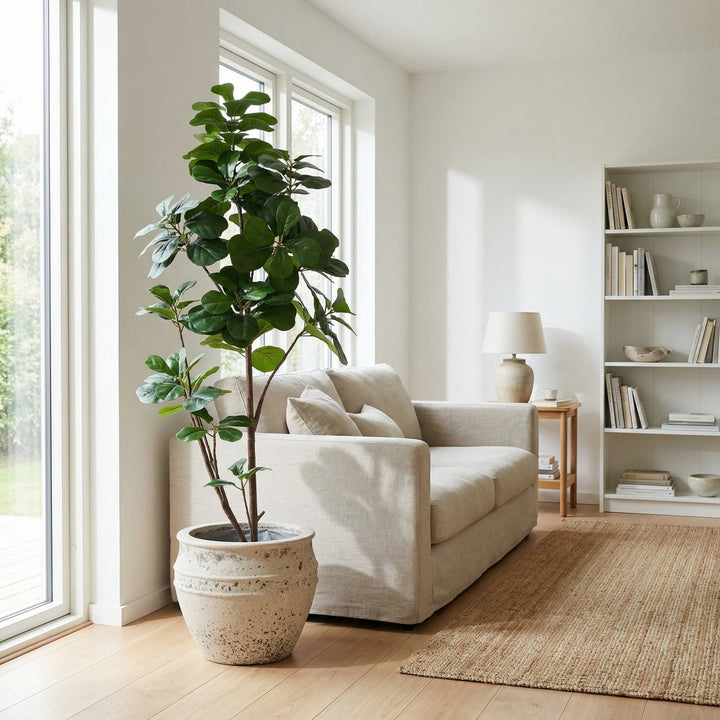 Ficus lyrata artificiel ramifié - 150cm - Figuier lyre