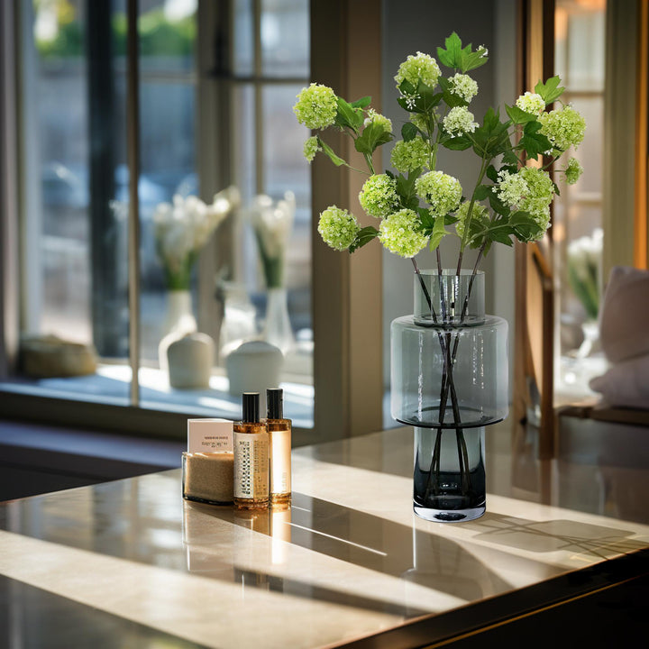 Kunstbloemen Viburnum Tak Crème – 75cm | Bloesem Set van 4
