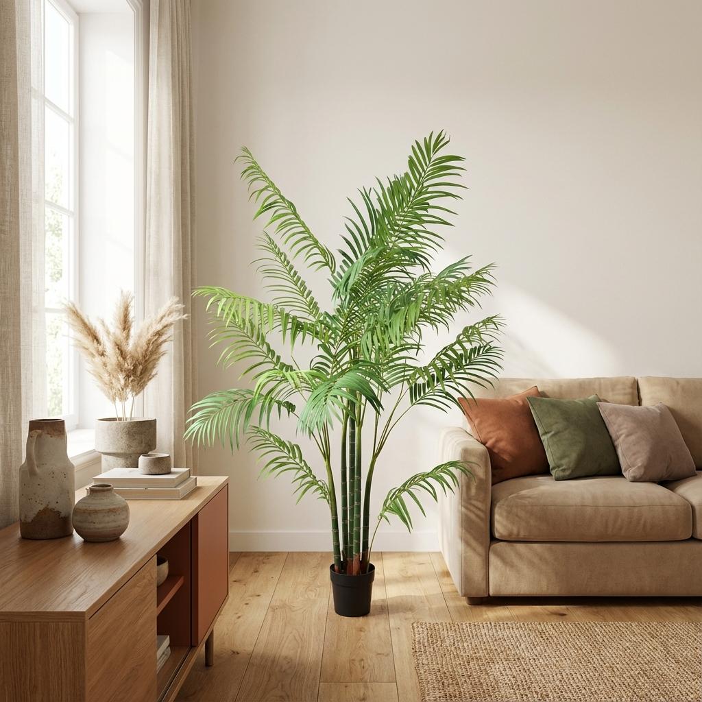 Areca - 190cm - Kunstplant - Goudpalm - Kamerplant Kopen