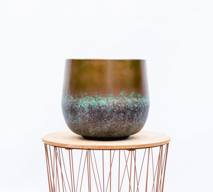 Elisa Mystic Bronze - 44x39 cm - Pot de Fleurs Décoratif