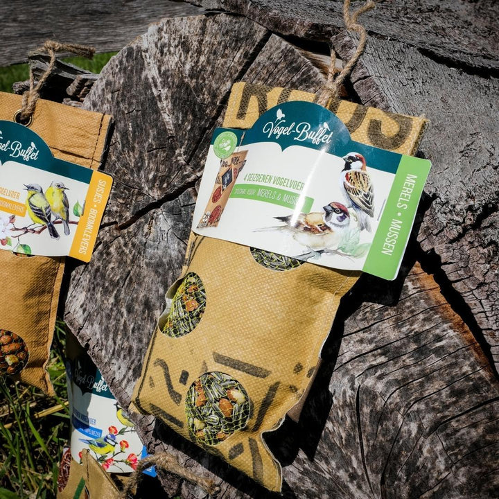 Bird Buffet | Mélange de graines pour oiseaux ECO Sachet Lot de 4 | 4x 300gr