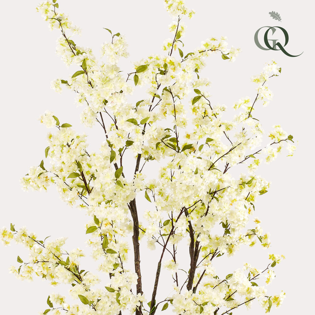 Kunstplant - Prunus - Kersenbloesem - Wit - 210cm | Koop
