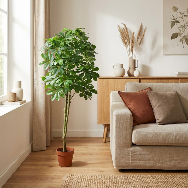 Pachira Aquatica - 150cm- Kunstplant - Geldboom - Nep Plant Interieur
