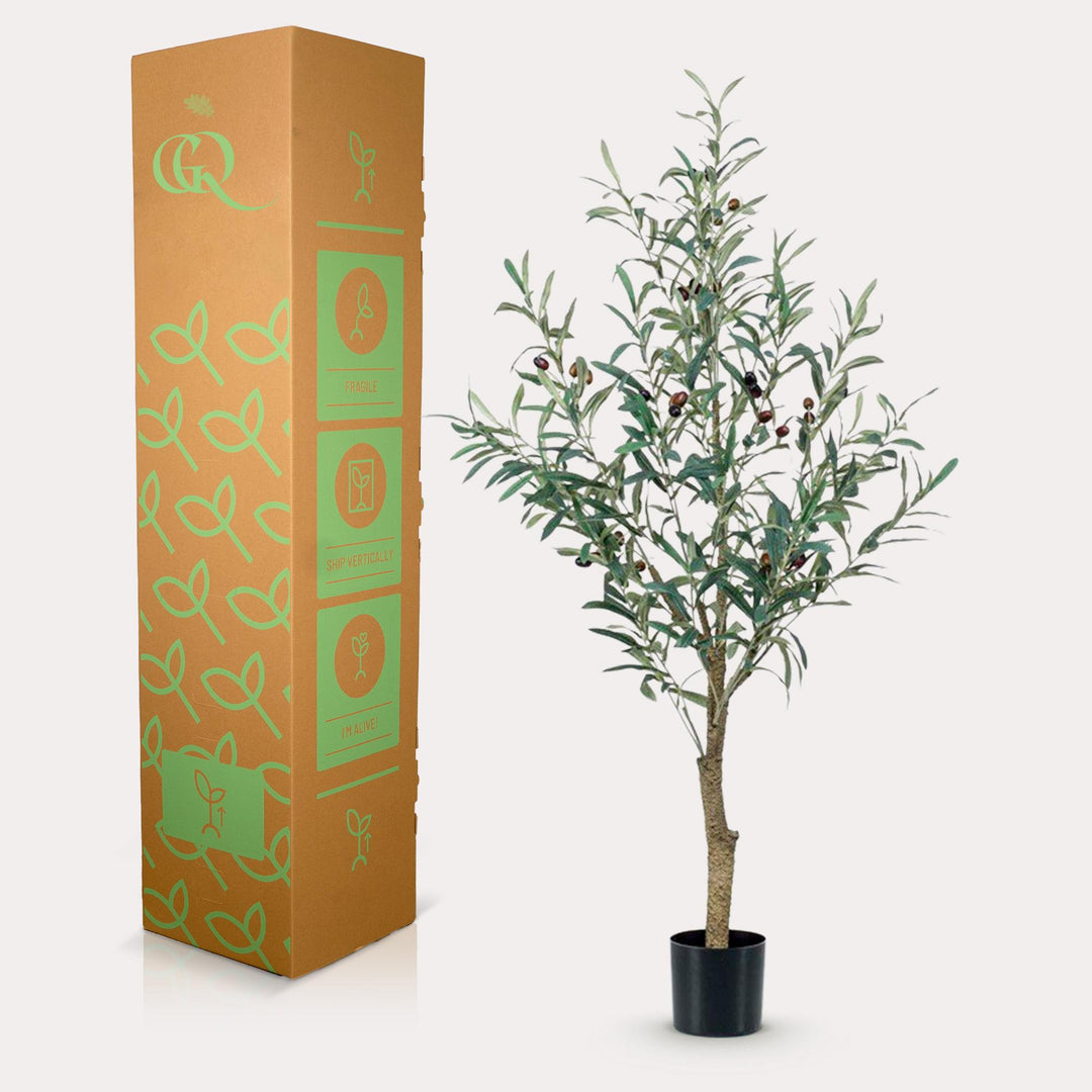 Kunstplant - Olea europaea - Olijfboom - 115 cm