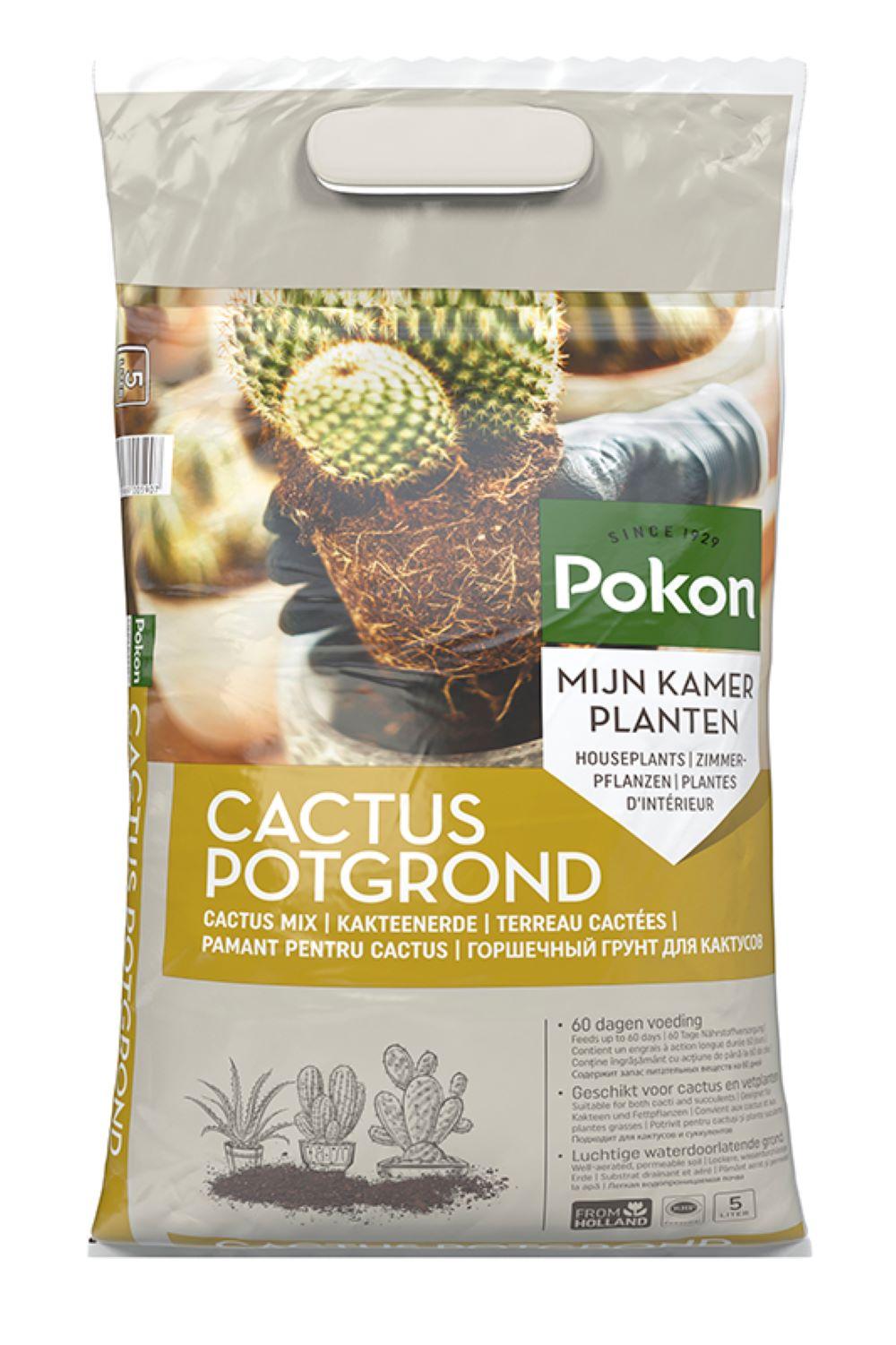 Pokon cactus & vetplant - Potgrond - 5L - Cactus Mix