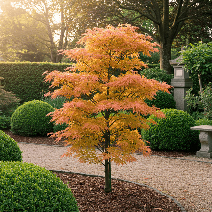 Japanse Esdoorn Katsura - Oranje - 70cm - Acer Palmatum Buiten