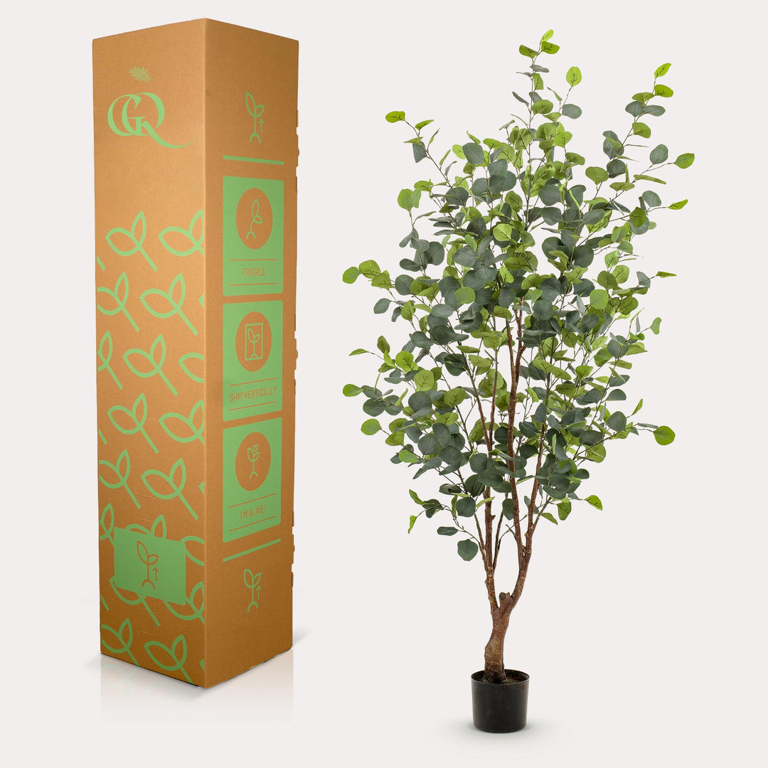 Plante artificielle - Eucalyptus - Gomme bleue - 140 cm | Premium