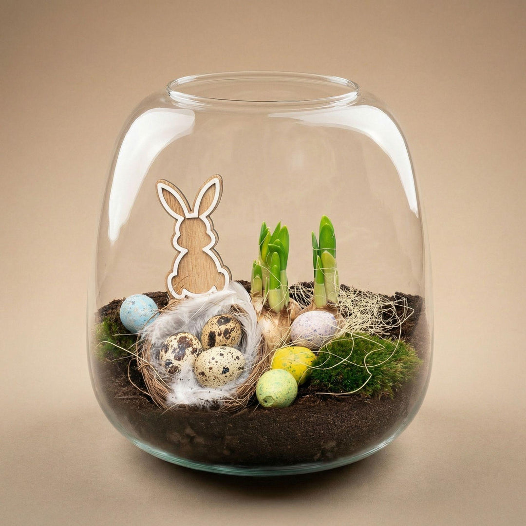 Emma Pasen - Open terrarium - Flessentuin DIY kit - Ø 23 cm 25 cm