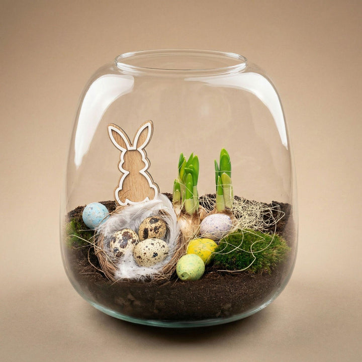 Emma Pasen - Open terrarium - Flessentuin DIY kit - Ø 23 cm 25 cm