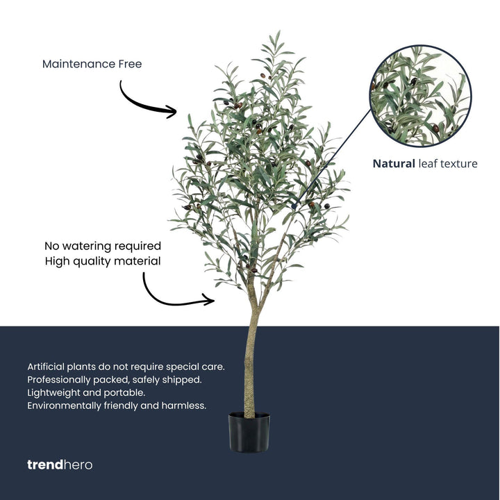 Olijfboom in pot - Kunstplant - 140 cm