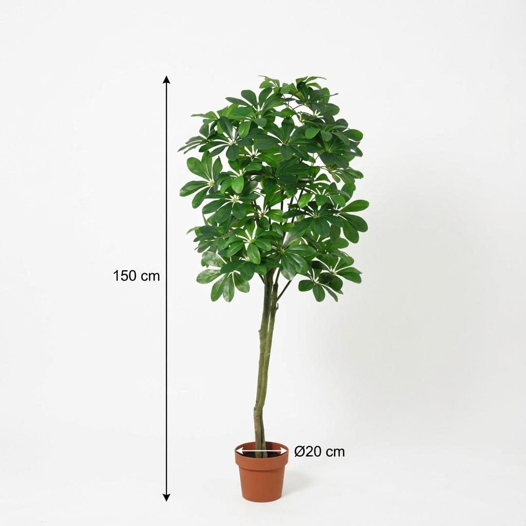 Pachira Aquatica - 150cm- Kunstplant - Geldboom - Nep Plant Interieur