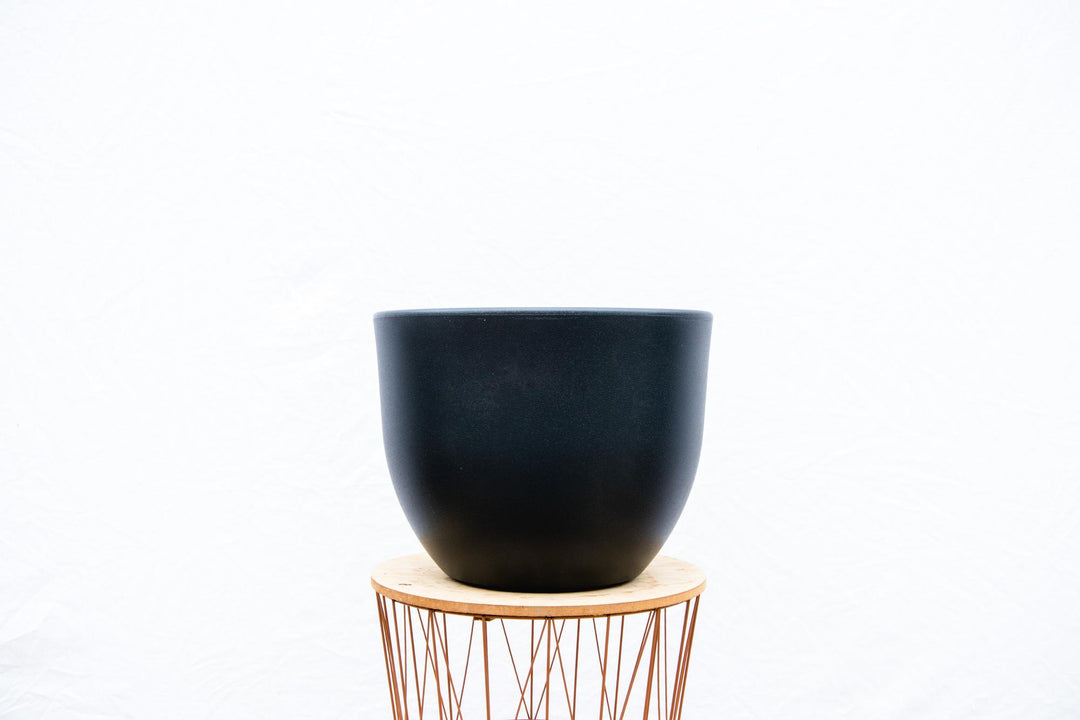 Pot Eggy Antraciet - D100 x H77 - Bloempot Kamerplant