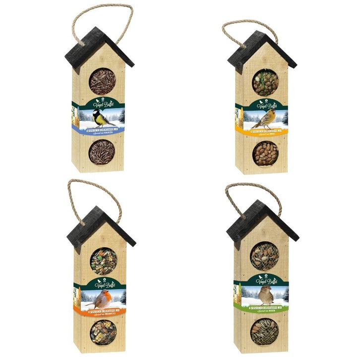 Bird Buffet | Nourriture pour oiseaux Bird Chalet Mix Lot de 4 | 4x 200gr