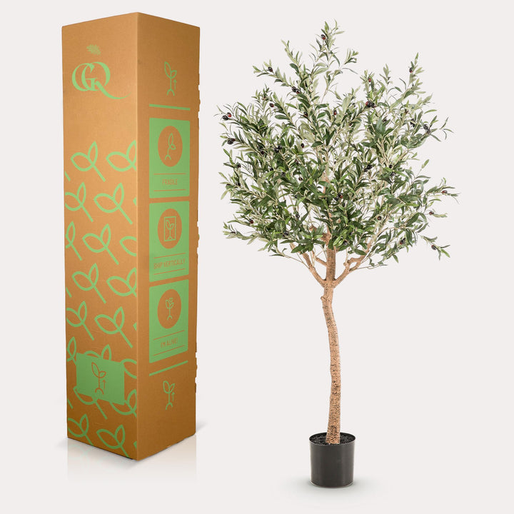 Kunstplant - Olea europaea - Olijfboom - 180 cm