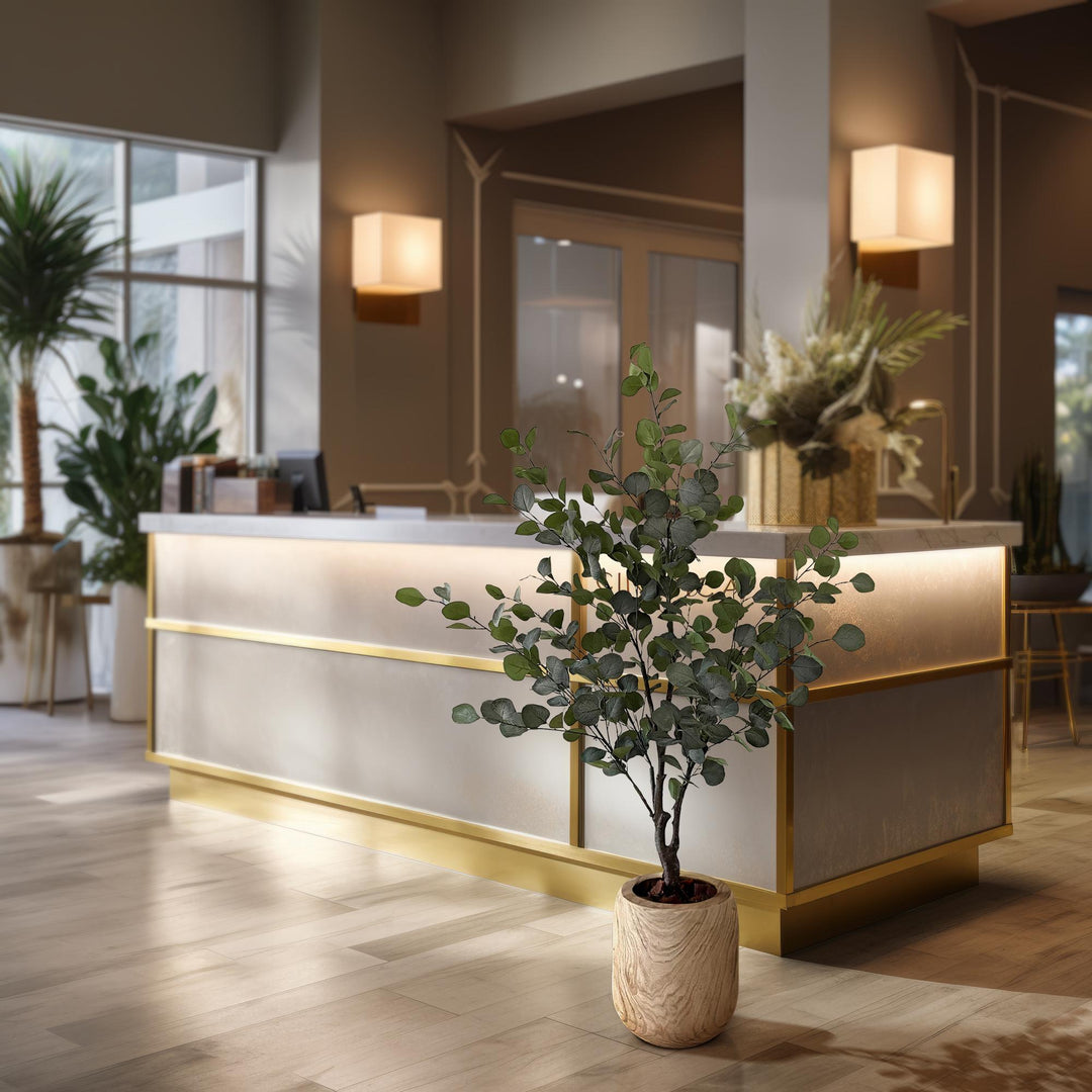 Plante artificielle - Eucalyptus - Gomme bleue - 140 cm | Premium